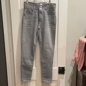 Ann Taylor Stylish Gray Skinny Jeans for Women